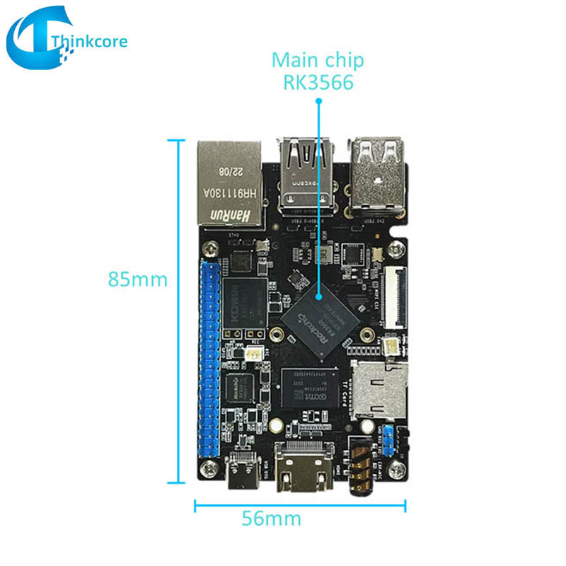 كمبيوتر RK3566 SBC ذو لوحة واحدة متوافق مع Raspberry Pi